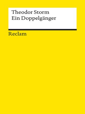 cover image of Ein Doppelgänger. Novelle